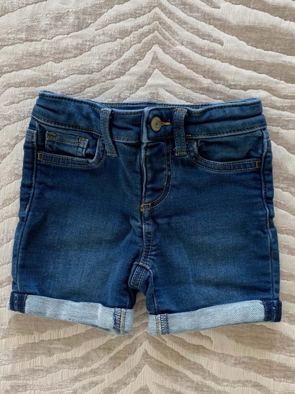 Jumping Beans 3T Classic Dark Washed Denim Cuffed Jean Shorts